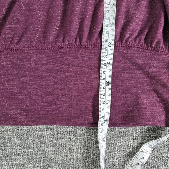 Lane Bryant Women's Purple Long Sleeve Gold Sparkle Top Size 18/20 Casual - Picture 4 of 5